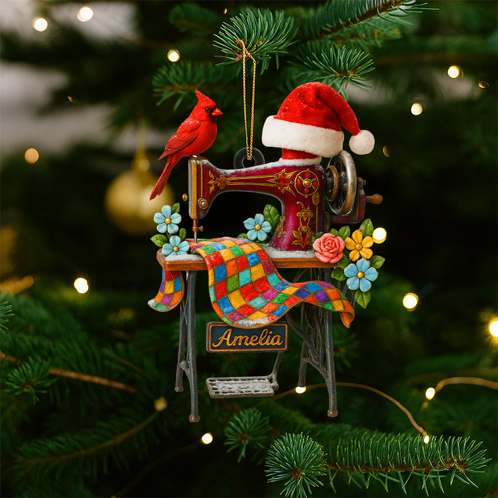 Sewing Machine Personalized Heaven Gifts For Seamstress Christmas Ornament 04ohtn030925-Homacus