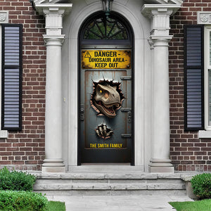 Fantasy World Door Cover - Personalized Gifts For Dino Lovers 04hyqn200825-Homacus