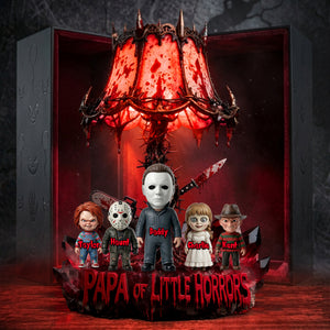 Papa Of Little Horrors Acrylic Light Box Personalized Gifts For Dad 02TYLU110526-Homacus