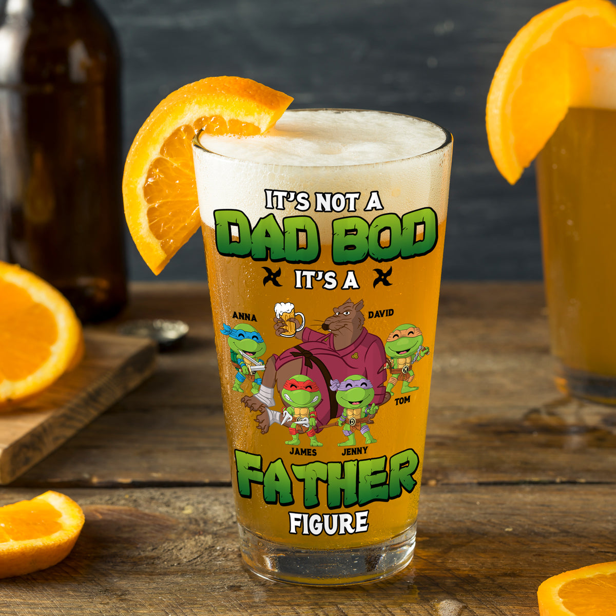 Personalized Gifts For Dad Beer Glass 01natn090524-Homacus