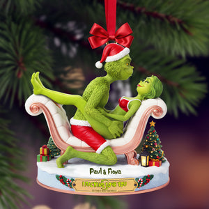 Naughty Green Couple Ornament - Personalized Gifts For Couples 01OHLU101025-Homacus