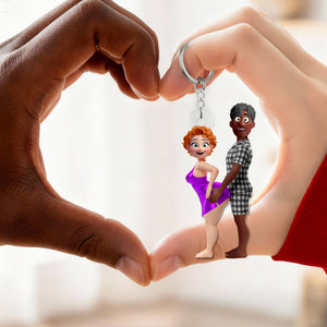 Sassy Couple Keychain - Personalized Gifts For Couple 01ohlu240126-Homacus