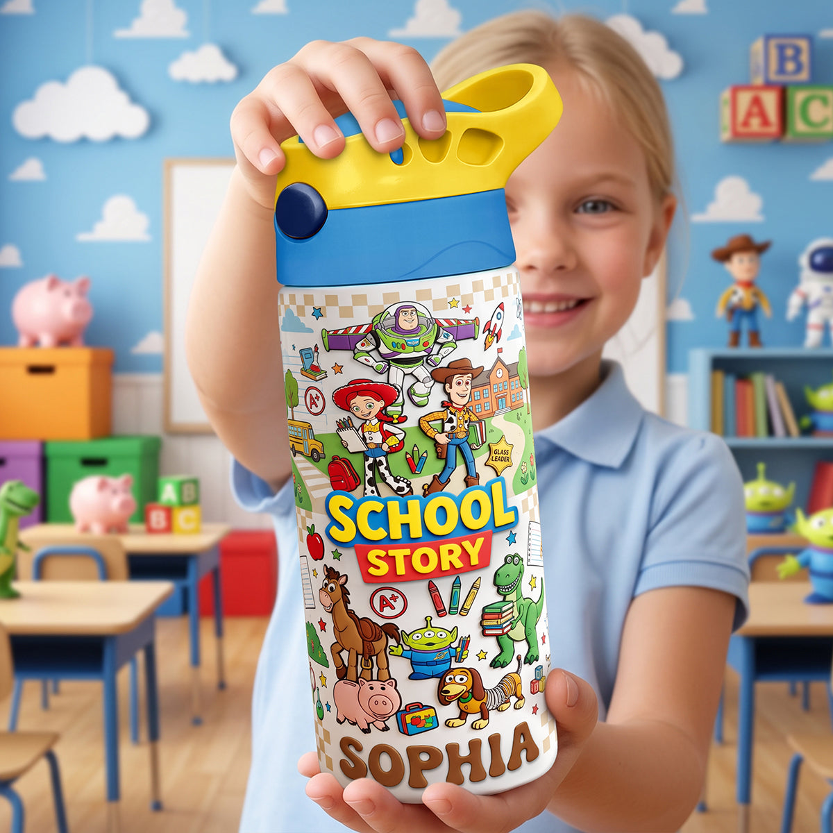 School Adventure Colorful Kid Tumbler Personalized Back To School Gifts 02PATA270726-Homacus