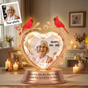 Custom Photo Memorial Acrylic Light Box 01namg271125 - Personalized Memorial Gifts-Homacus