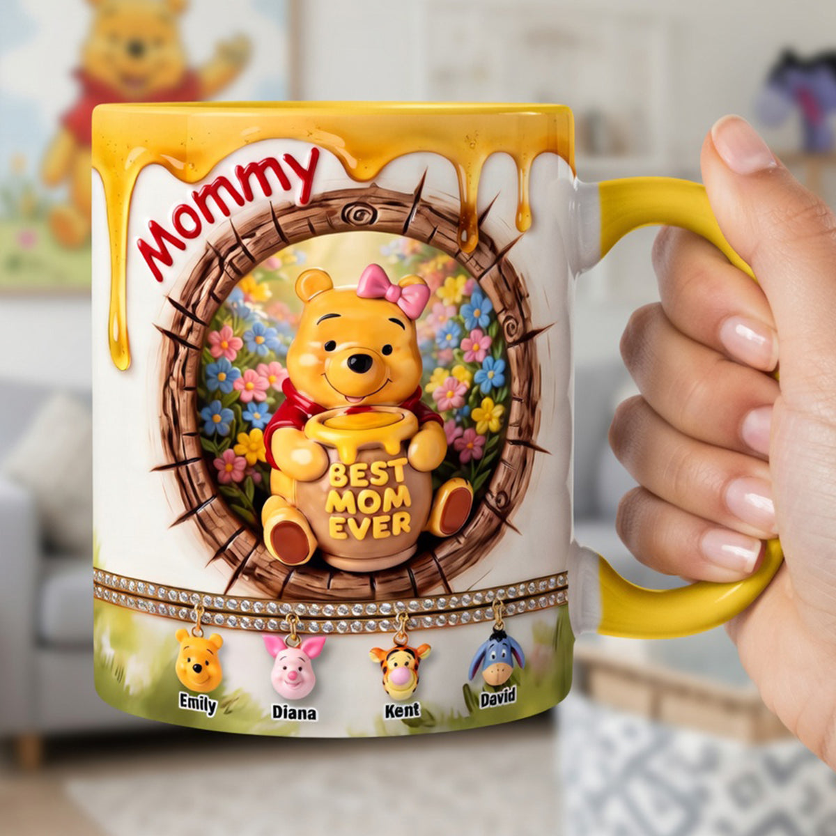 Best Mom Ever Coffee Accent Mug - Personalized Mother's Day Gifts 01TYQN020426-Homacus