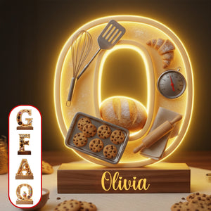 Sweet Bakery Alphabet Letter Light Box - Personalized For Bakers 02HYMG011125-Homacus