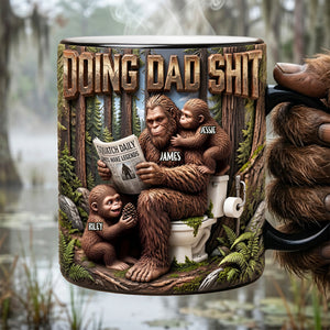 Funny Squatch Dad Magic Coffee Mug - Personalized Gifts For Dad 02tyta060526-Homacus