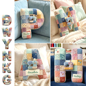 Sewing Alphabet Initial Letter Custom Shaped Pillow - Personalized Gifts For Sewing Lovers 02qhmg081225-Homacus