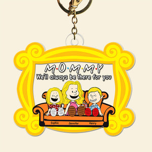 Sitting Mom Keychain Personalized Gifts For Mom 02KAQN190325PA-Homacus