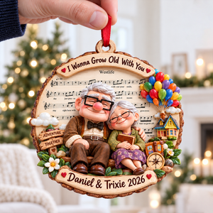 Love Is The Greatest Adventure Acrylic Ornament - Personalized Christmas Gifts For Couples 10huqn221026-Homacus