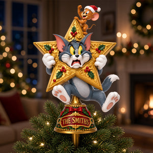 Playful Acrylic Christmas Tree Topper - Personalized Gifts For Christmas 06hadh121026-Homacus