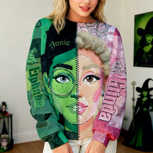 Two Sides Of Magic Patchwork Shirt - Personalized Gift For Witch Lovers 01HULU231225-Homacus