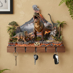 Dinosaur Acrylic Key Hanger - Personalized Gifts For Dinosaur Lovers 04hyta150126