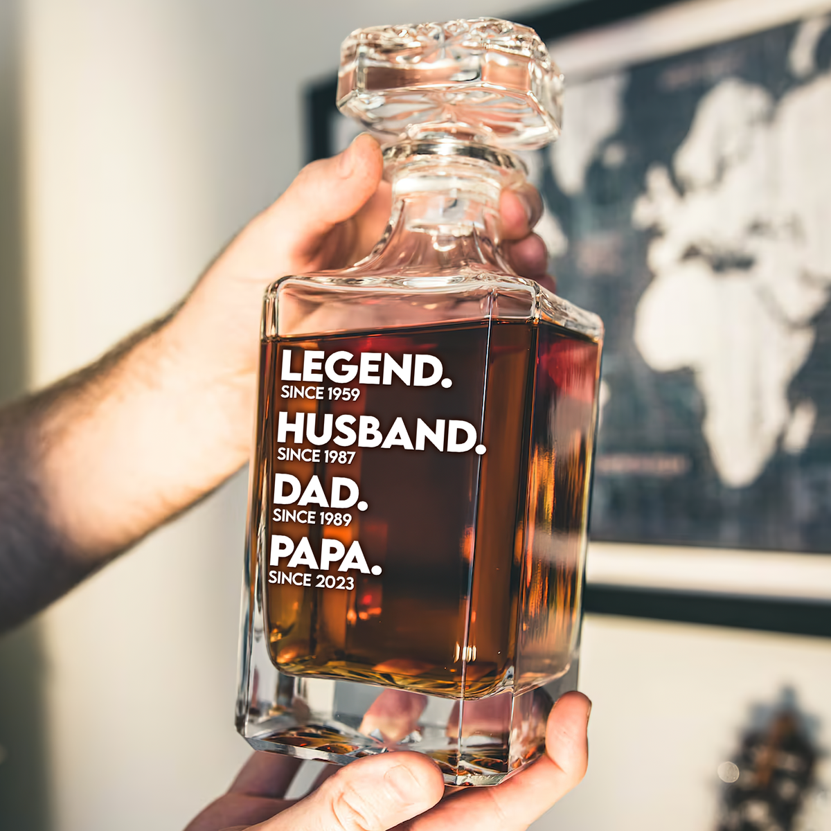 Dad Whiskey Decanter Set - Personalized Gifts For Dad 01ACPU220525-Homacus