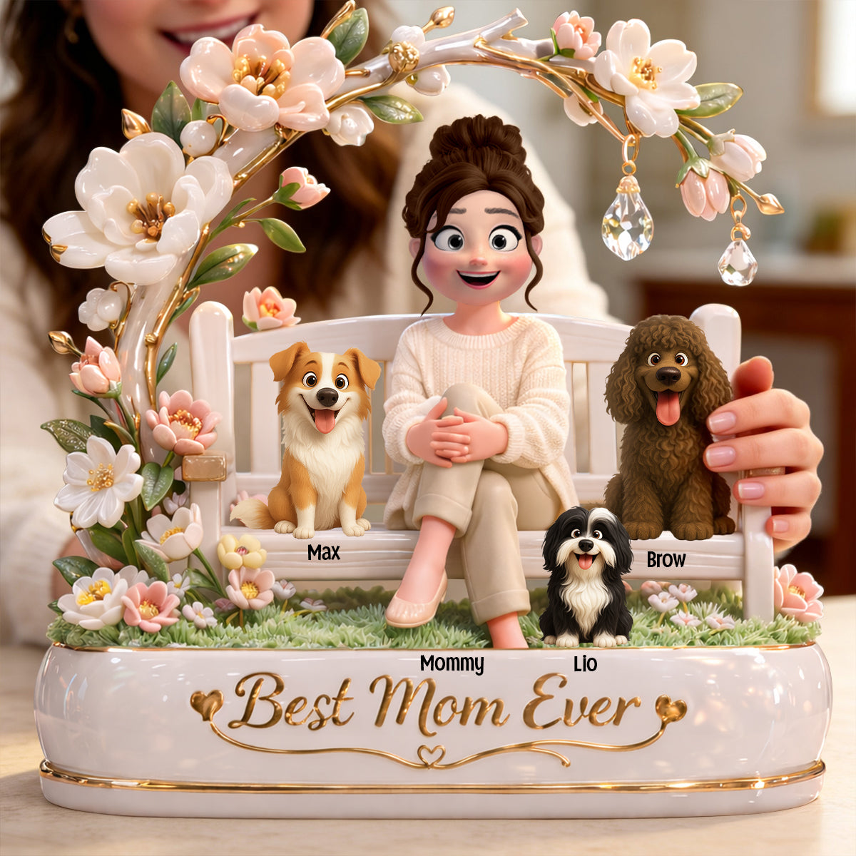 Dog & Cat Mom Acrylic Plaque - Personalized Gifts For Mothers 03totn110326-Homacus