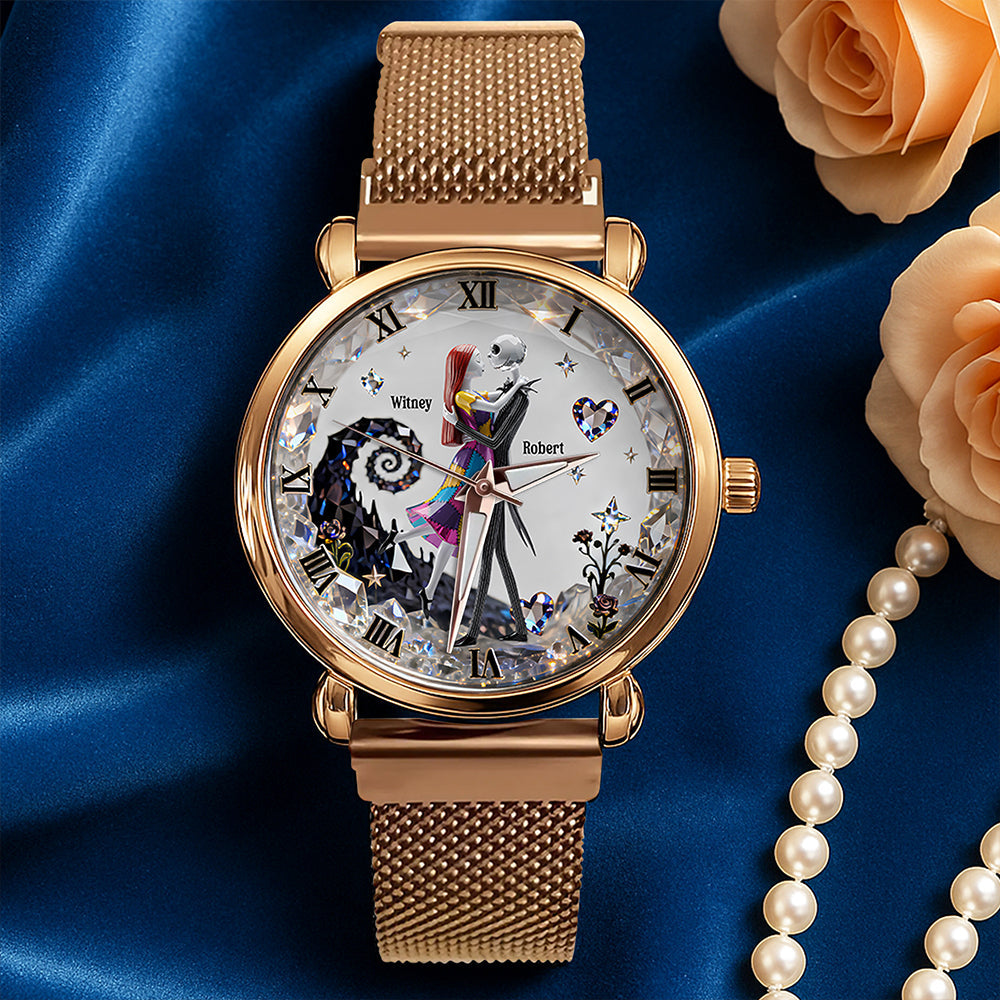 Romantic Couple Mesh Strap Quartz Watch Personalized Gifts For Couple 05PADT220126-Homacus