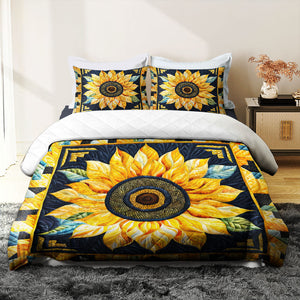 Personalized Gifts For Sunflower Lovers Quilt Bed Set 06HUMH200125-Homacus