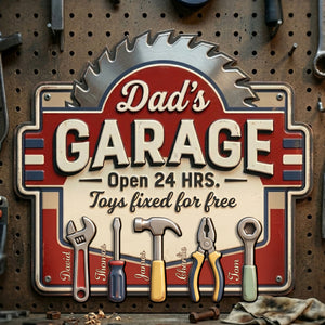 Dad's Garage - Cut Metal Sign - Personalized Gifts For Dad 01NALU250526-Homacus