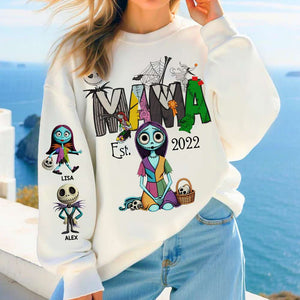 Personalized Gifts For Mom Shirt Horror Mom And Kids 04OHMH220325-Homacus