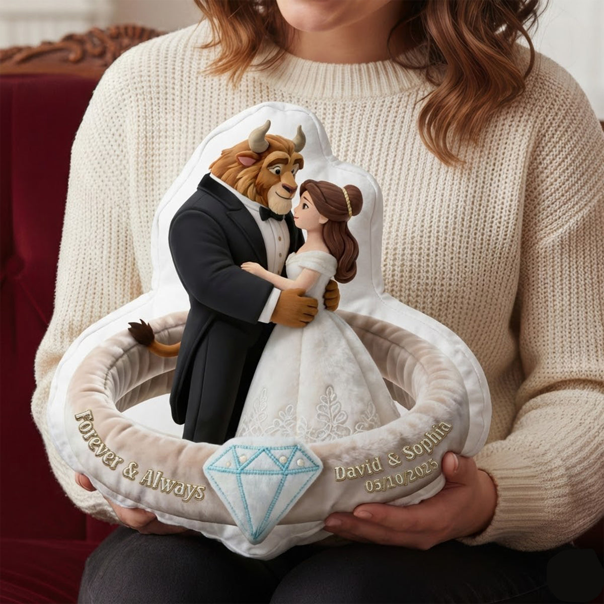 Wedding Fairytale Couple Pillow - Personalized Gifts For Couple 05ohqn231225-Homacus