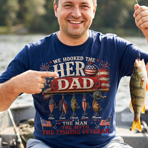Hero Fishing Military Dad Shirt - Personalized Gifts For Father's Day Shirt 02PATA280526-Homacus