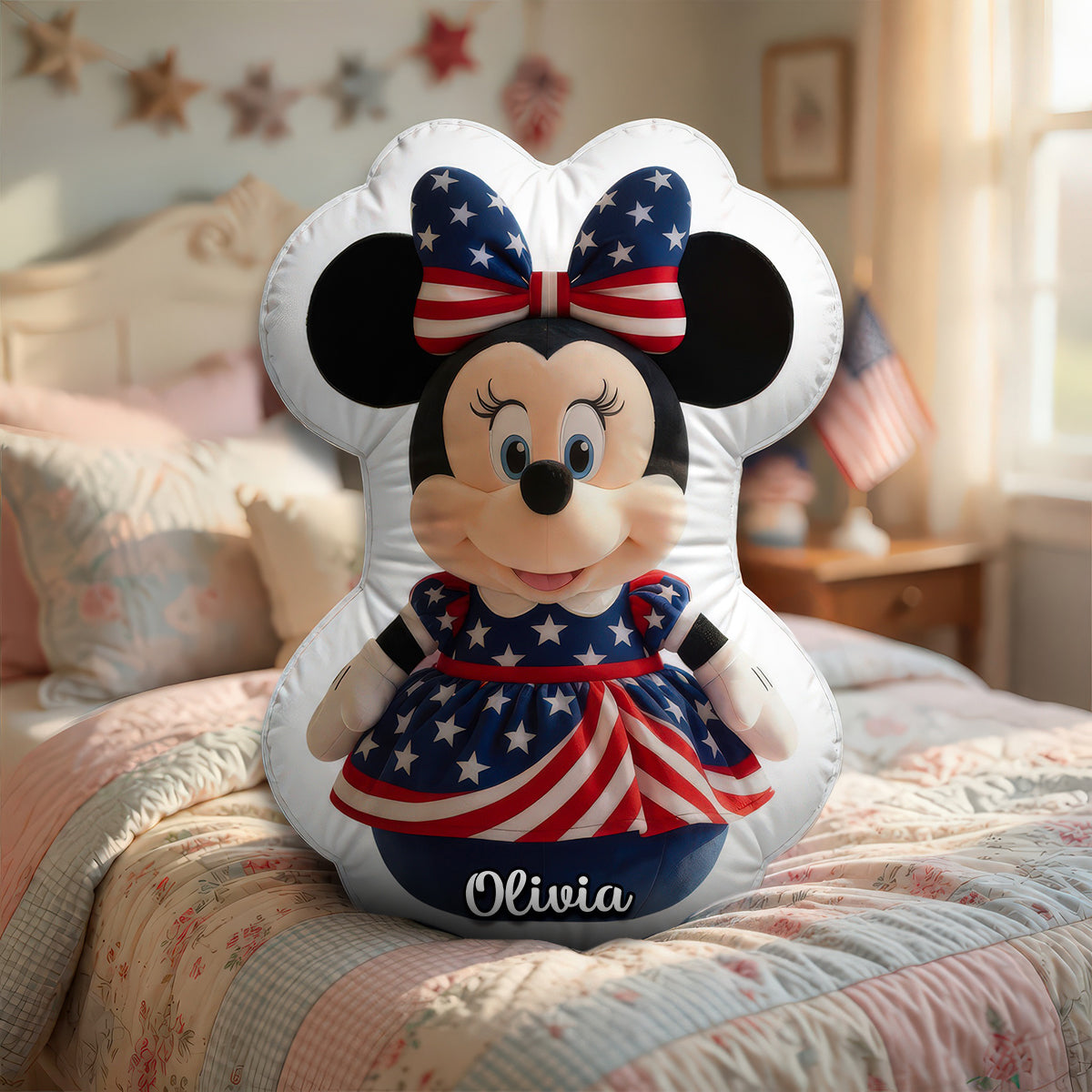 Freedom Lovers Shaped Pilllow - Personalized Patriotic Gifts 05PADH250526
