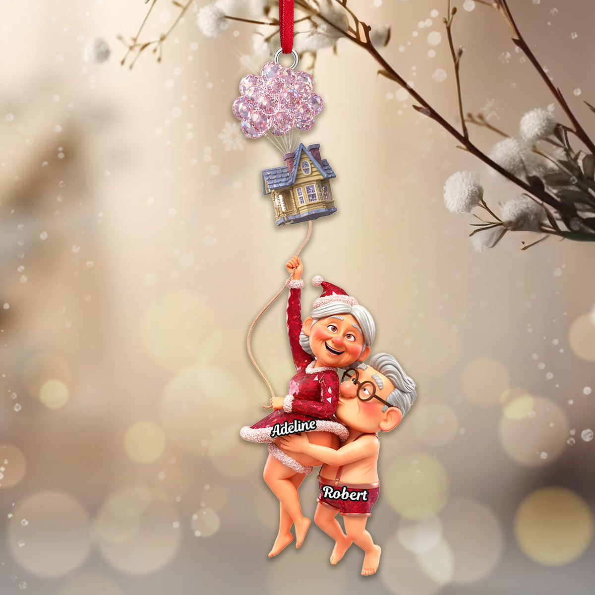 Personalized Funny Gifts For Couple Christmas Ornament 06ohmg081025-Homacus