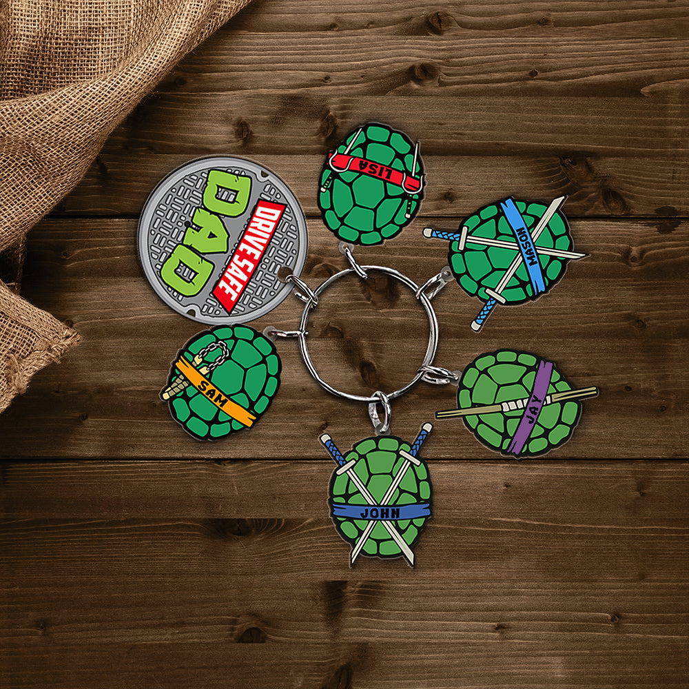 Personalized Gifts For Dad Keychain With Charms 02HTMH040424-Homacus