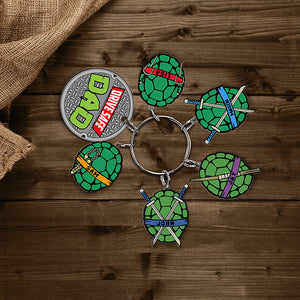 Personalized Gifts For Dad Keychain With Charms 02HTMH040424-Homacus