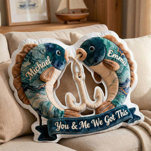 Fishing Custom Shaped Pillow - Personalized Gifts For Couples 02ohmg221225-Homacus