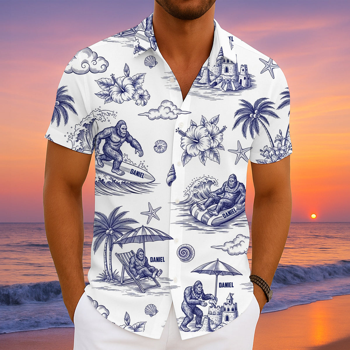 Tropical Bigfoot Hawaiian Shirt - Personalized Gifts For Bigfoot Lovers 11TOLU150725-Homacus