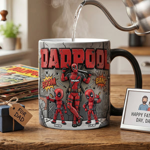Funny Fighter Dad And Kids Magic Mug - Personalized Gifts For Dads 01natn170426-Homacus