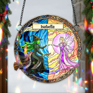 Light x Shadow Witch Suncatcher - Personalized Gifts For Witch Lovers 05HYLU080825-Homacus