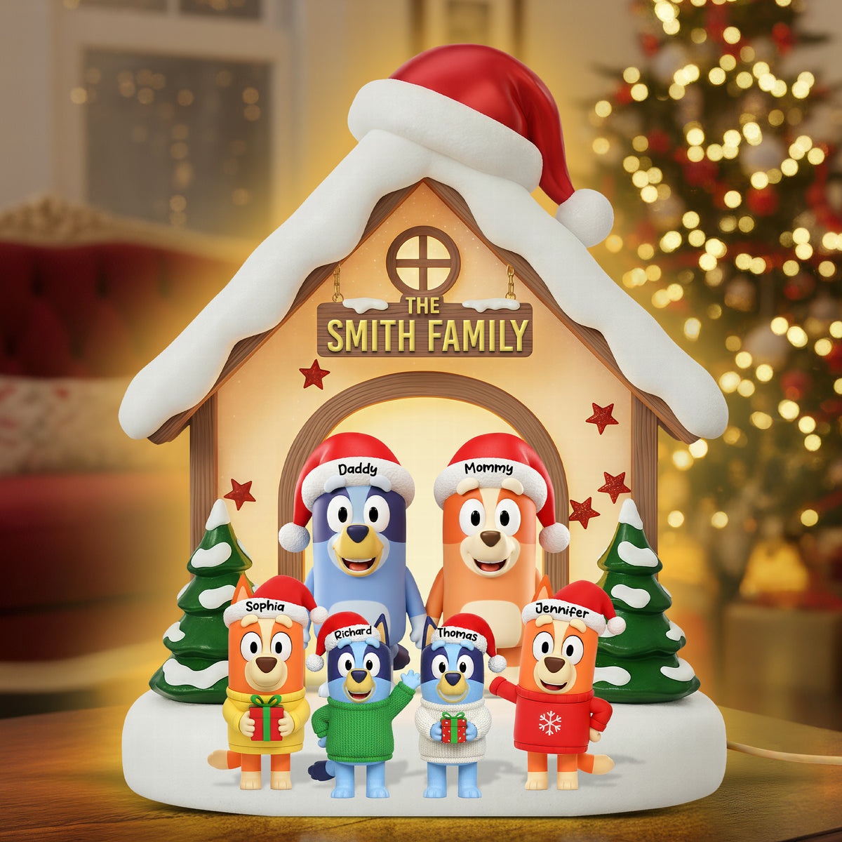 Funny Holiday Acrylic Light Box - Personalized Gifts For Family 06ohqn011125-Homacus