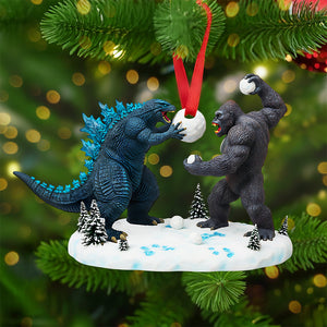 Fun Snowball Fight Christmas Ornament, Personalized Gifts For Fans 01qhta160925-Homacus