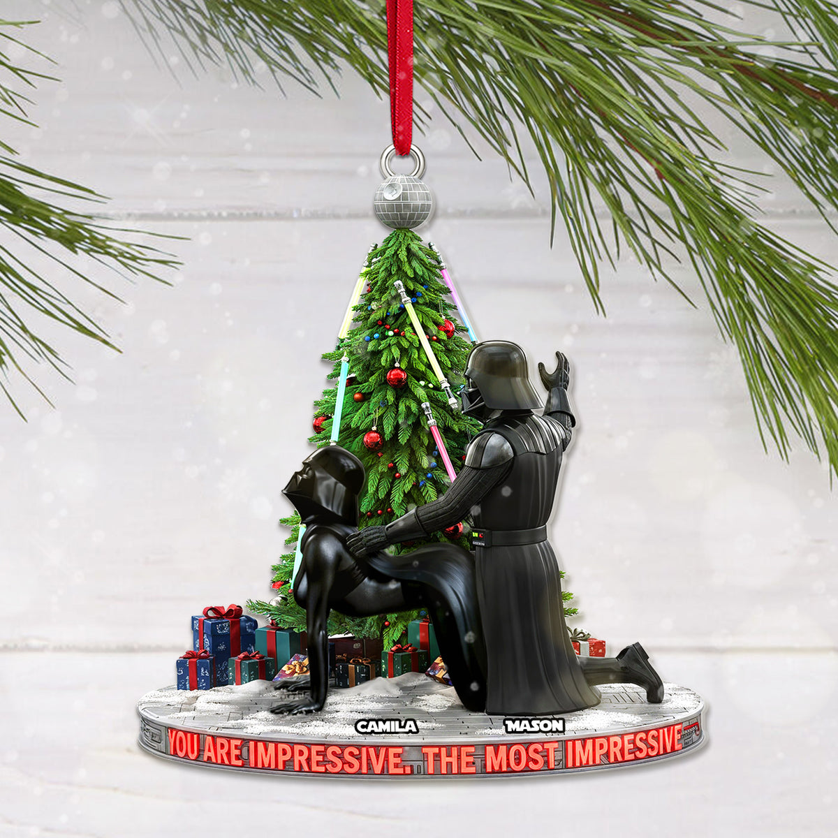 Dark Humor Couple Ornament, Personalized Gifts For Couple 04qhmg011025-Homacus