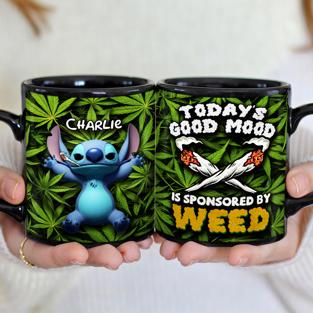 Happy Tropical Alien Coffee Mug - Personalized Gifts For Weed Lovers 02TODT090625-Homacus