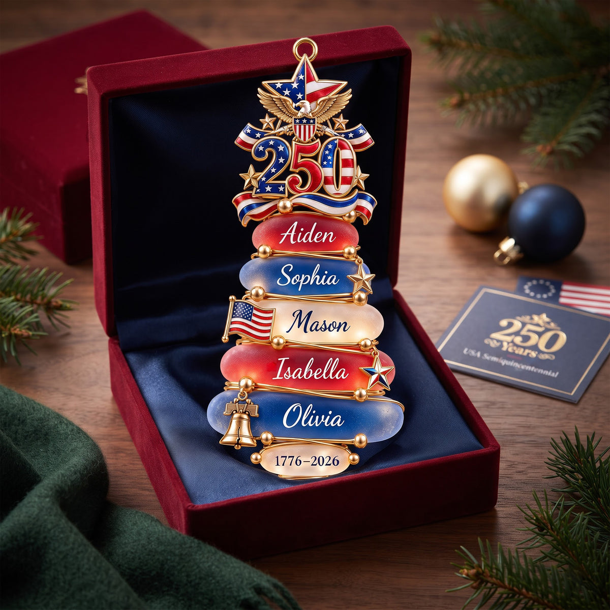 Patriot Family Acrylic Ornament - Personalized Christmas Gifts For Family 03palu101026-Homacus