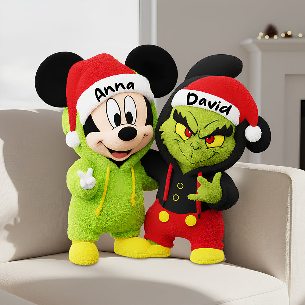 Festive Pillow Duo Personalized Gifts For Couple 01HUDT141125-Homacus