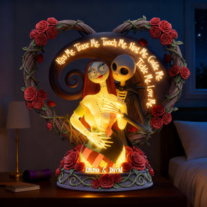 Playful Skeleton Couple Light Box - Personalized Gift For Couples 01HULU311225-Homacus