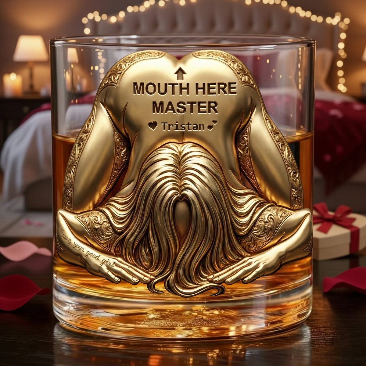 Master Round Glass - Personalized Gifts For Him, Husband, Boyfriend 04QHLU121225-Homacus