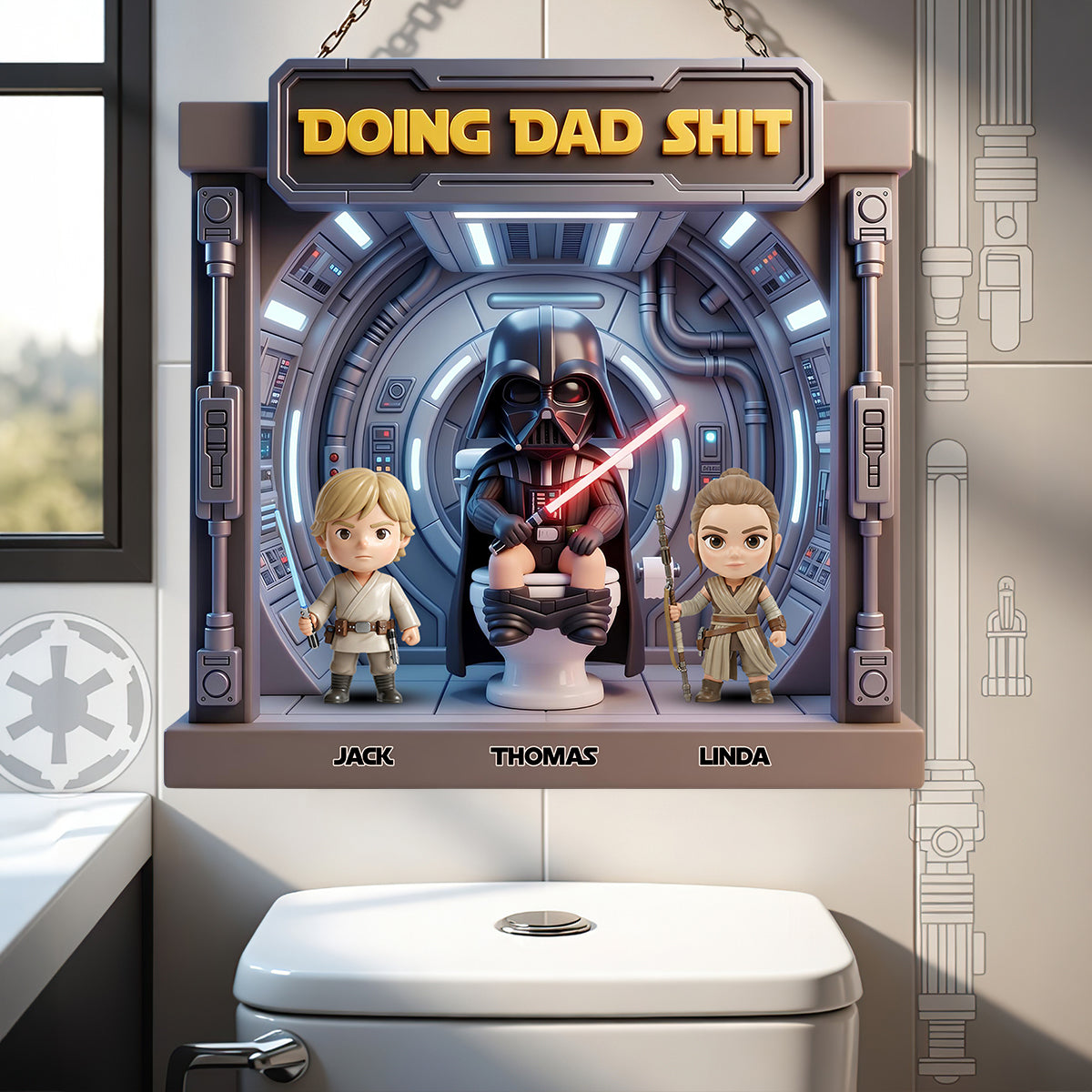 Funny Dad Squad Metal Sign - Personalized Gifts For Dad 04NADT250526-Homacus