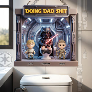 Funny Dad Squad Metal Sign - Personalized Gifts For Dad 04NADT250526-Homacus
