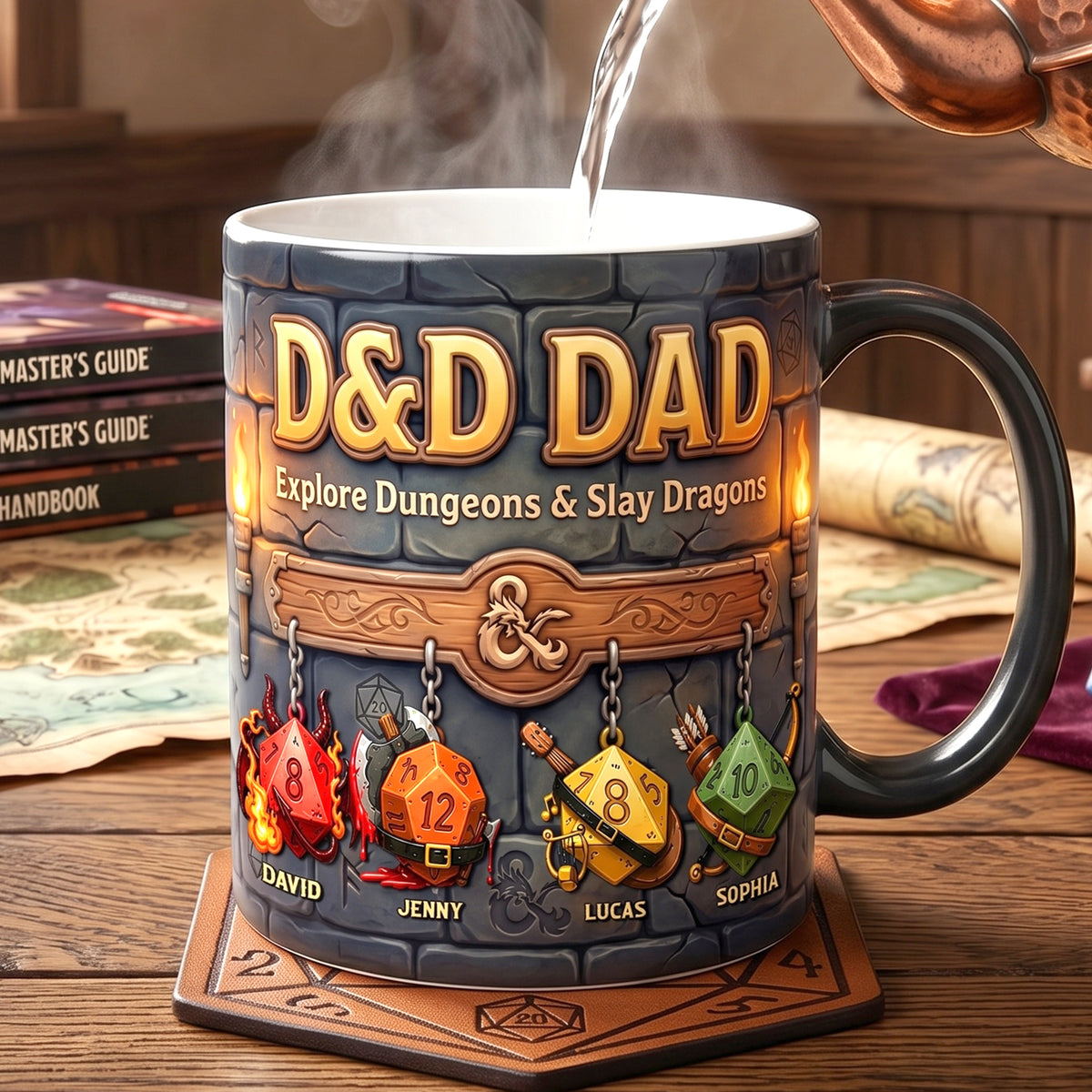 Epic Dad Magic Coffee Mug - Personalized Gifts For Dad 04NATN290426-Homacus