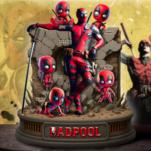 Cool Dad & Little Ones Acrylic Plaque - Personalized Christmas Gifts For Father 01OHLU050525-Homacus