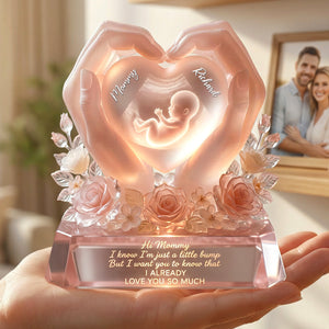 Baby Bump Love Mother Acrylic Plaque - Personalized Gifts For Mothers 01paqn030326-Homacus