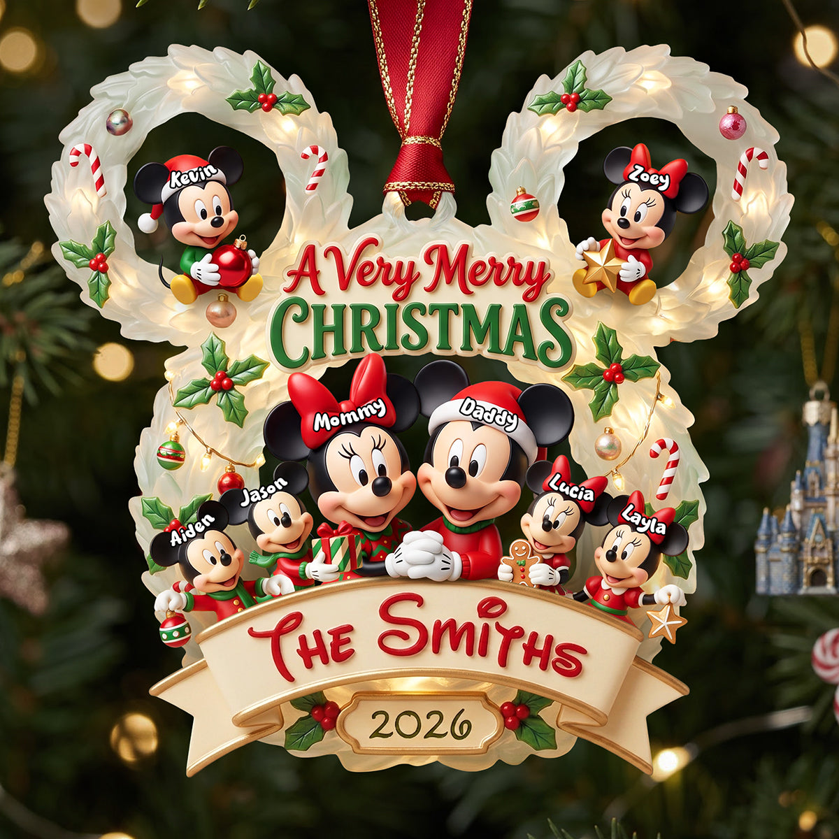 A Very Merry Christmas Ornament - Personalized Gifts For Family 02pata280826-Homacus