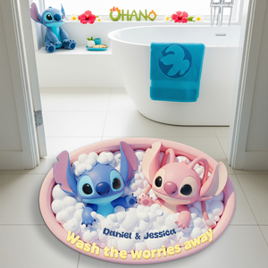 Tropical Alien Couple Doormat - Personalized Gifts For Couple 04PLU140825-Homacus