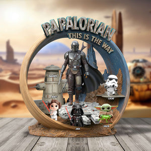 Holiday Gift For Dad – Personalized This Is The Way Plaque 02QHTN300425-Homacus