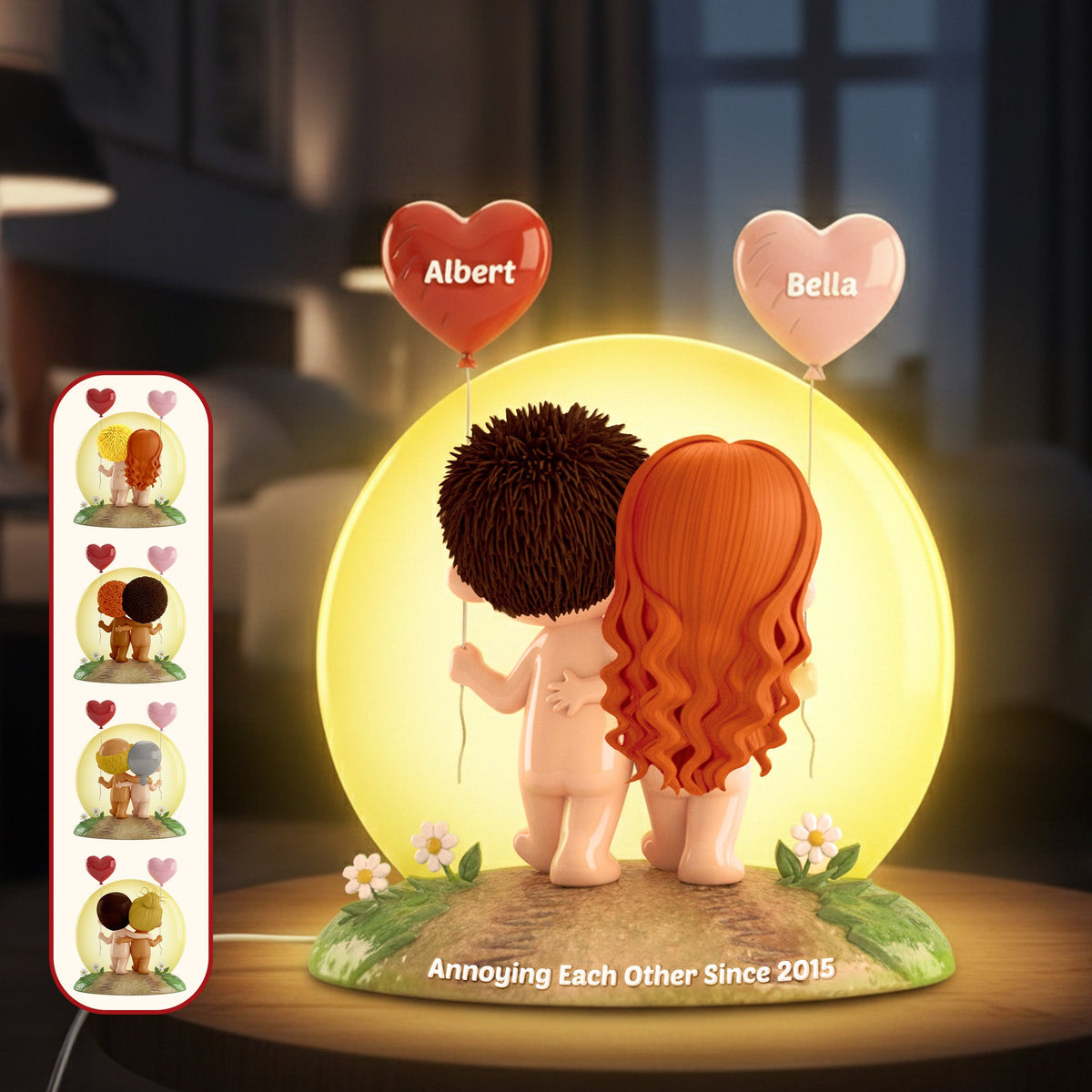 Funny Old Couple Light Box - Personalized Anniversary Gift For Couples 01NAMG041225-Homacus